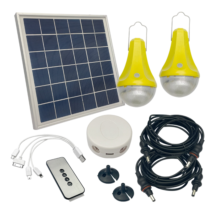 Kit eclairage solaire avec programmateur hebdomadaire 20W-10W-1000lm