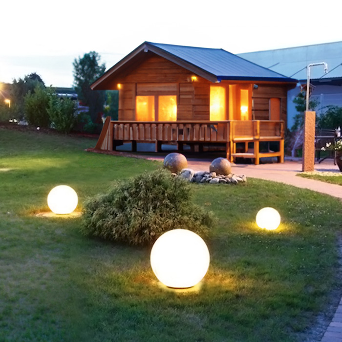 Pack] Set de 2 luminaires extérieurs solaires LED éclairage boule