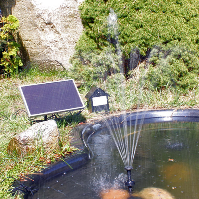 Pompe Fontaine Solaire Jet d'eau fil du soleil - pompes solaires