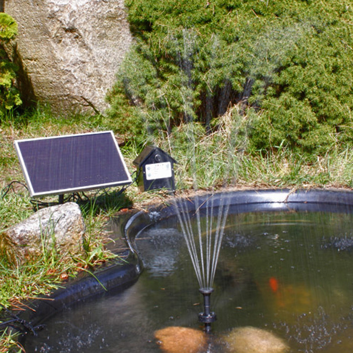 Fontaine Solar à Énergie solaire - Faisceau Extra haut - Pompe de