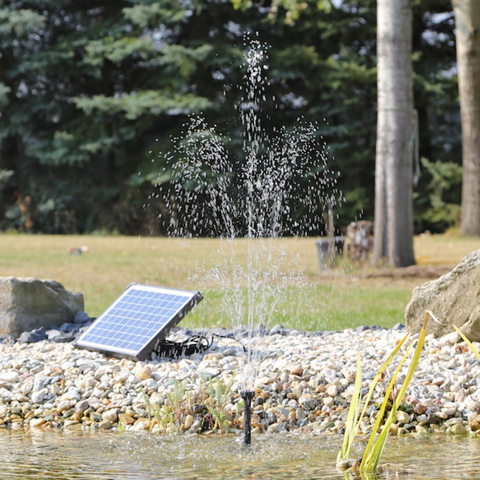 Fontaine d'eau solaire flottante pour piscine, étang, cascade