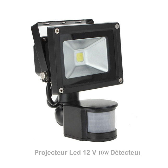 Lampe d'extérieur avec détecteur de mouvement, projecteur LED