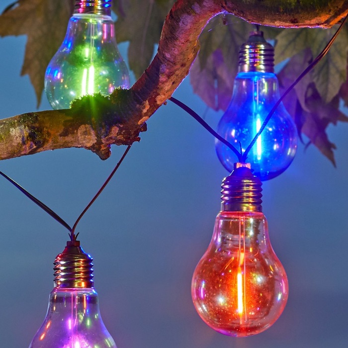 Hurican Lampe LED solaire extérieur 800W multicolore musical