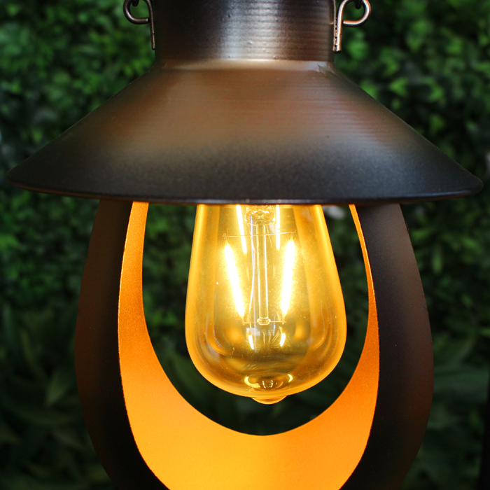 Lanterne LED solaire effet cuivre Globrite