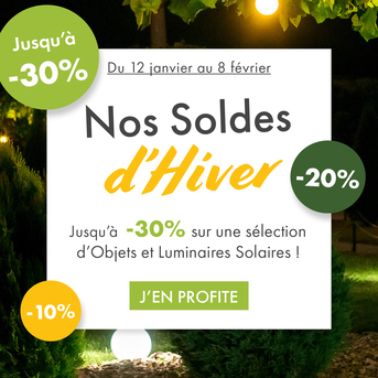 C est Les SOLDES Lampes Solaires Fontaines et Chargeurs Objets