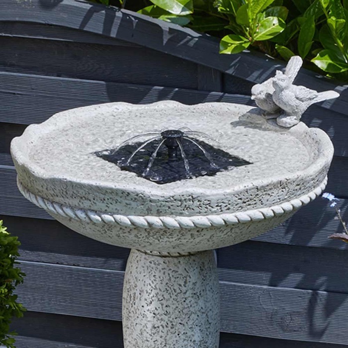 Fontaine Solaire Chatsworth- Bain d'Oiseaux - Fontaines Solaires  Photovoltaïques Jardins