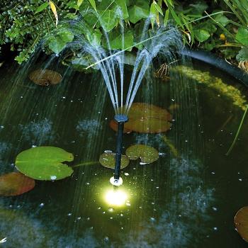 Fontaine solaire pour bassin et jardin : Notre sélection 2023