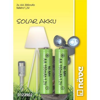 Accus Piles Solaires Rechargeables - Pile Lampe Eclairage solaire