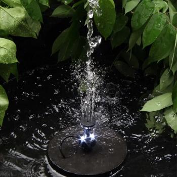 Fontaine solaire, pompe d'étang solaire Pompe à eau extérieure Pompe solaire  avec fontaine à panneau solaire monocristallin, décoration flottante pour  jardin, bain d'oiseaux, Fi