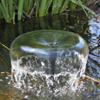 Fontaine solaire nénuphar flottant