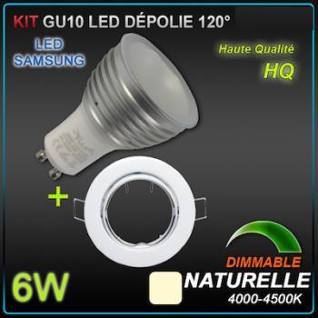 eclairage led-ampoule led-spot led-ampoules led-ampoule spot led gu 10 4 X  1W dimmable-objet solaire
