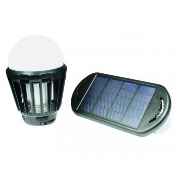 PALONE Lampe Anti Moustique Solaire 4500V avec Panneau Solaire 7,5W,  Supporte Le Chargement USB-C ou Solaire, Sûr, Ignifuge et Imperméable,  Adapté à l'utilisation Intérieure et Extérieure : : Jardin