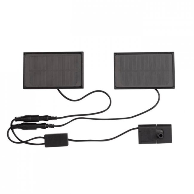 Pompe Solaire 1,2W Double Panneaux Kit de remplacement Fontaines Cascades Smart Solar