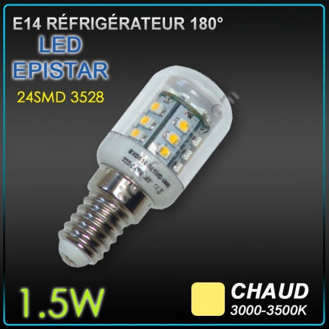 Ampoule LED E14 Réfrigérateur Hotte 1,5W - eclairage ampoule led