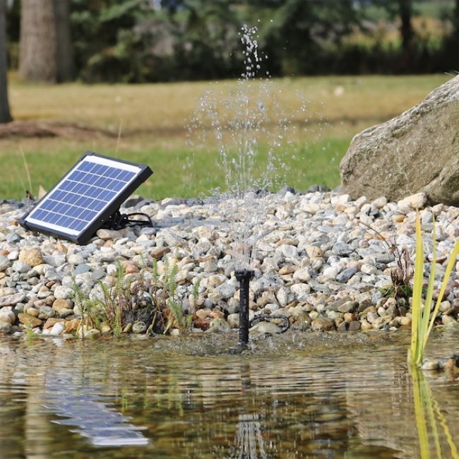 Fontaine de jardin solaire Pompe à eau solaire, panneau solaire de
