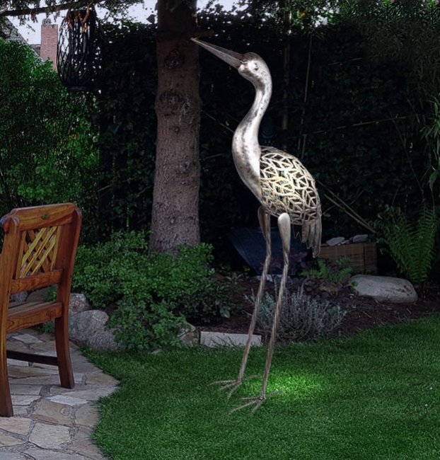 décoration de jardin en métal mangeoire à oiseaux en plein air paysage en  métal suspendus solaire mangeoires à oiseaux étanche en métal solaire  mangeoires à oiseaux
